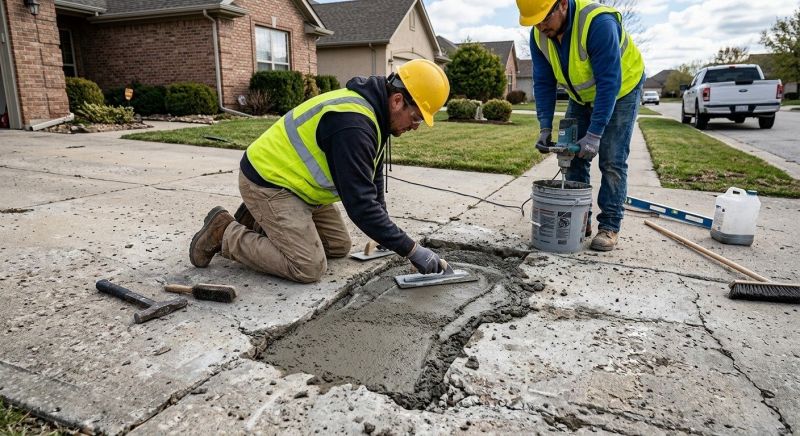 Garage Slab Repair in Des Moines, IA