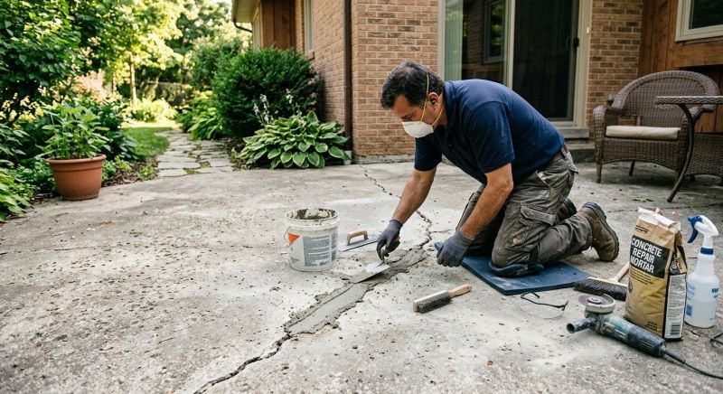 Porch Crack Repair in West Des Moines, IA